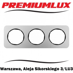Berker R.1 ramka potrójna stal szlachetna do czarnych Warszawa Aleja Sikorskiego 3 LU3 Bartycka